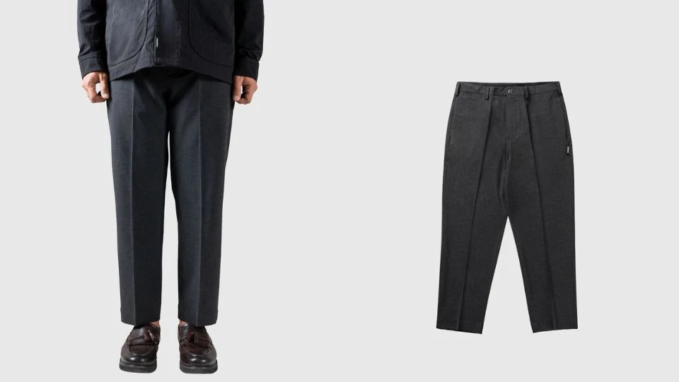 Bodypack Saxons Slim Fit Pants sebagai celana kerja untuk menciptakan gaya smart casual pria yang tetap nyaman saat commuting.