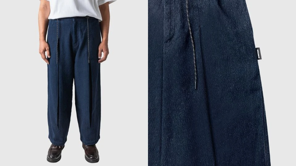 Bodypack Tova Wide Denim Pants sebagai pilihan denim pria untuk menciptakan OOTD pria bergaya smart casual.