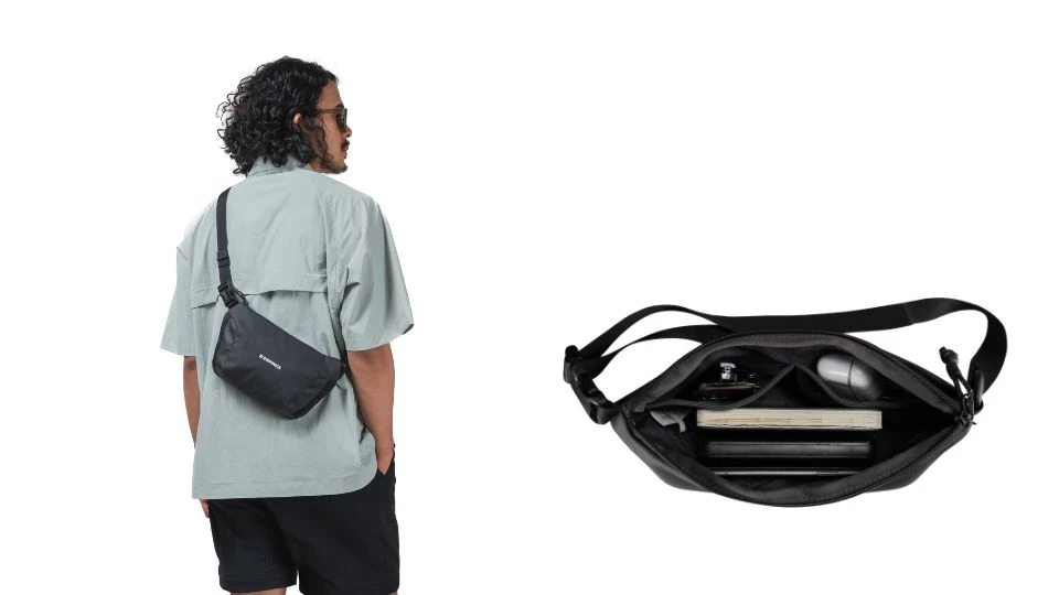 Bodypack Coredial Waist Bag untuk membawa barang penting saat perjalanan Umroh